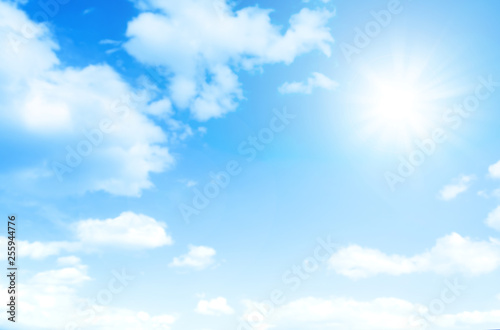 Obraz na płótnie 太陽と青空