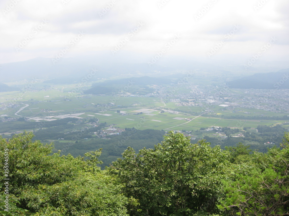 山から見た田園 山から見た田園