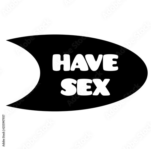 have sex stamp on white