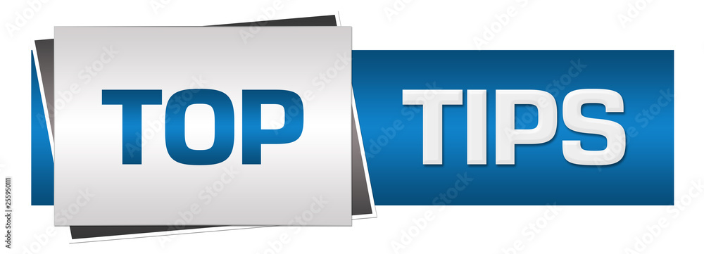 Top Tips Blue Grey Horizontal Top Tips Blue Grey Horizontal