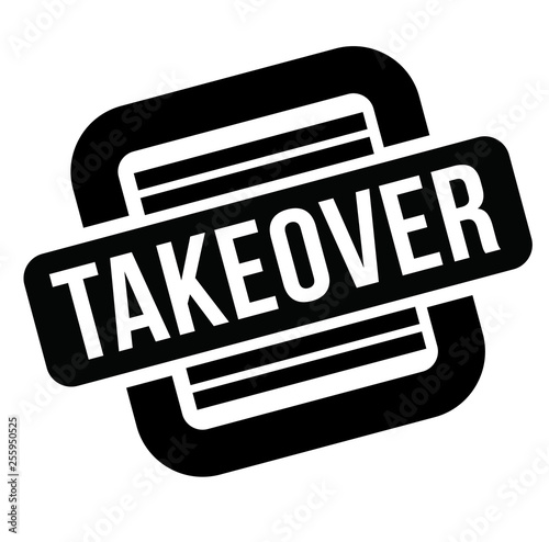takeover black stamp