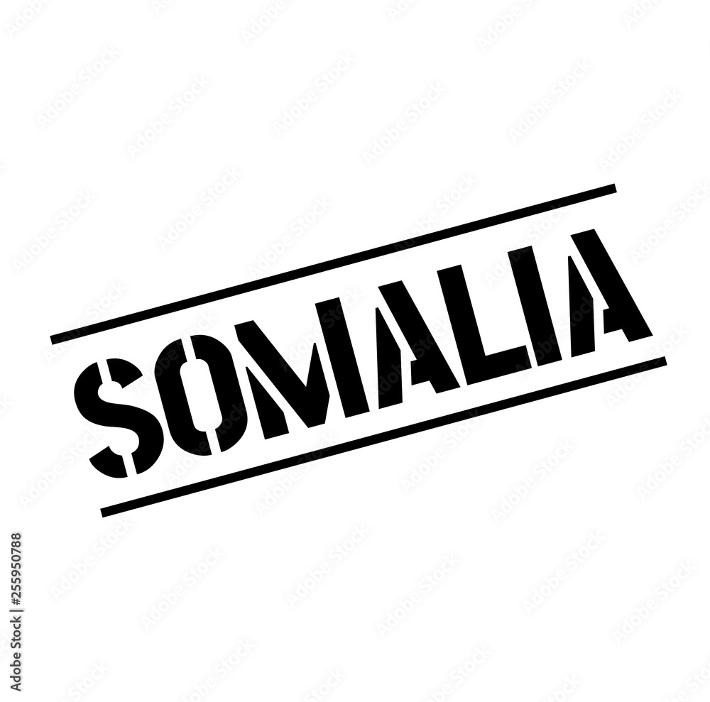 somalia black stamp