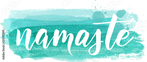 Namaste lettering