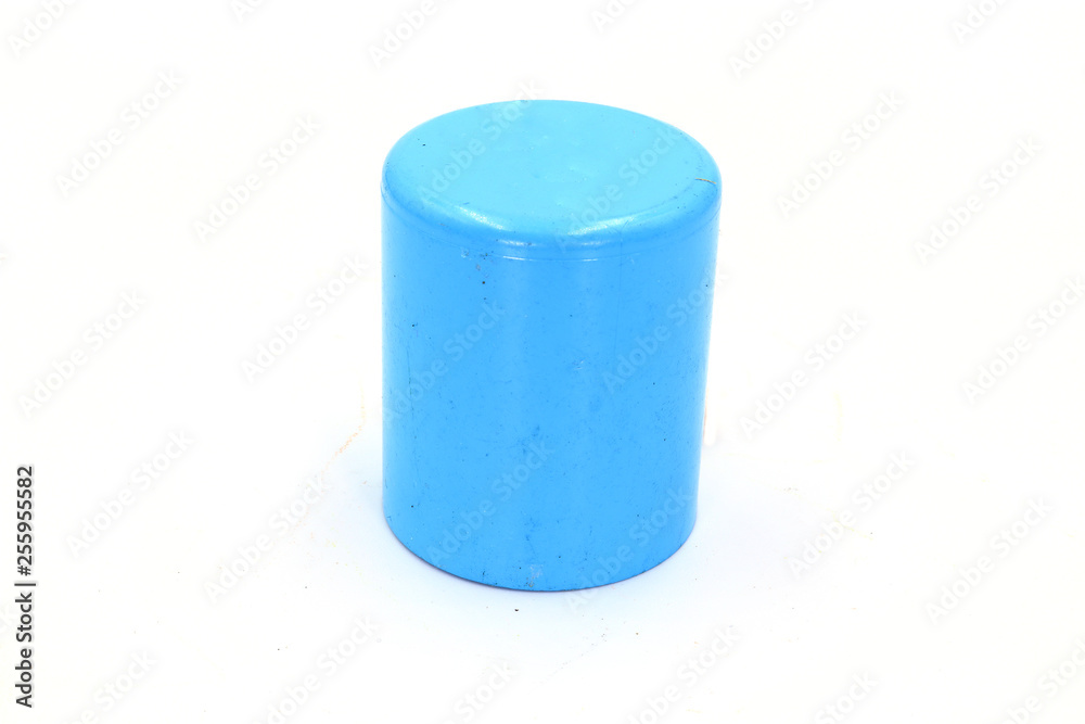 Obraz premium PVC Pipe connections, PVC Pipe fitting, PVC Coupling isolated on white background.
