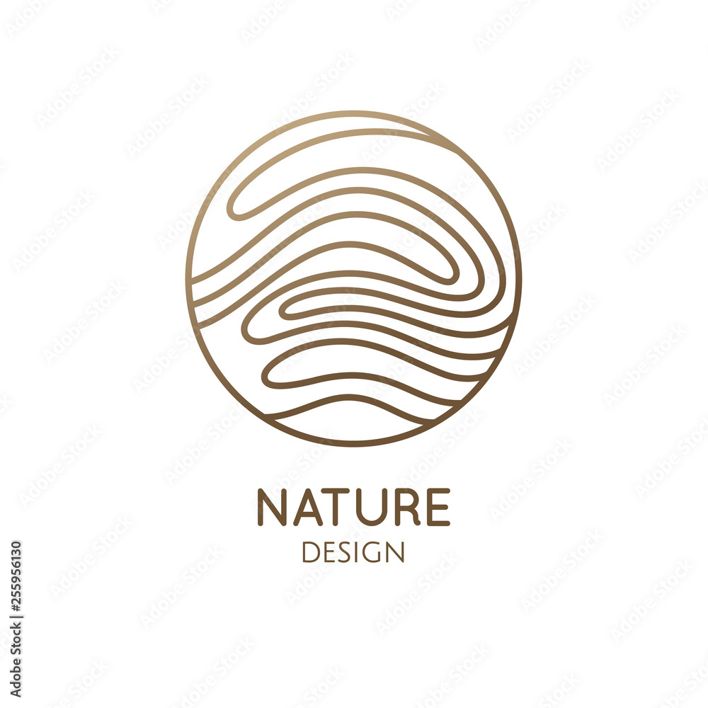Wavy lines structure logo Wavy lines structure logo