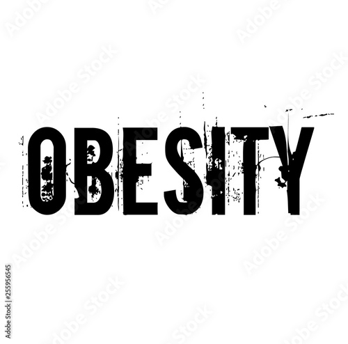 Obesity stamp illustration