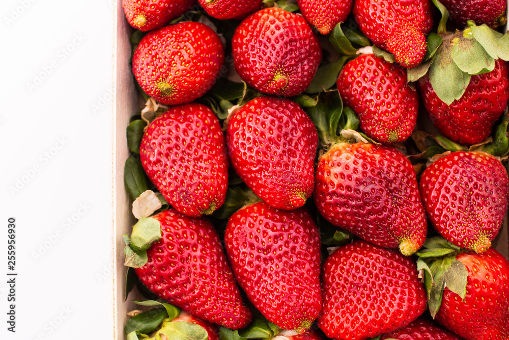 strawberries in a box strawberries in a box