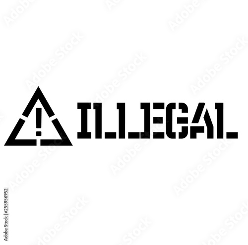 Illegal label illustration