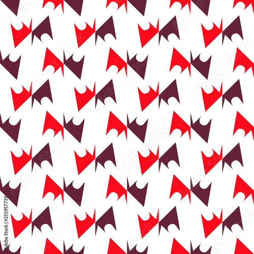 Bright seamless pattern with alternate geometric elements.