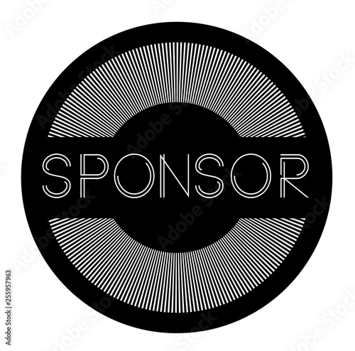 sponsor label illustration