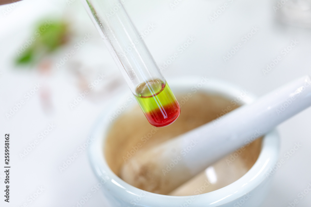 Study of Chromatography is used to separate components of a plant. Study of Chromatography is used to separate components of a plant.