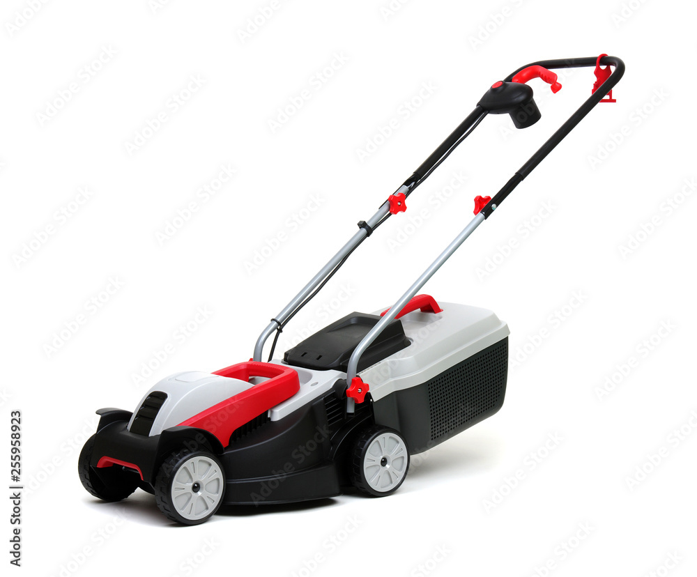 Lawn mower isolated on white Lawn mower isolated on white