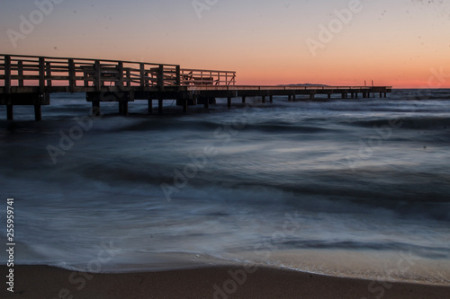 pier at sunset