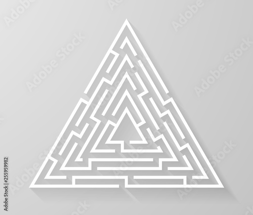Labyrinth maze symbol shape vector illustration.