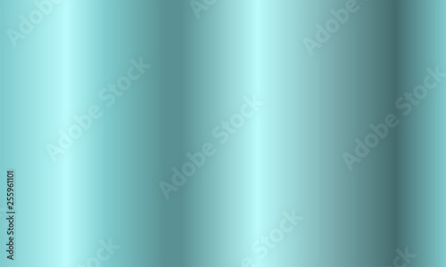 New style realistic cyan metal gradient. Vector illustration