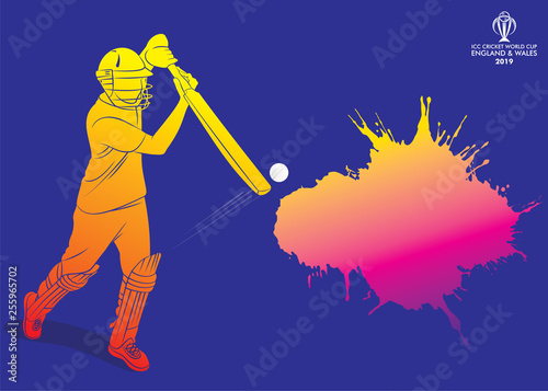cricket player poster design