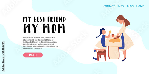 Vector Flat Banner Landing Page courses