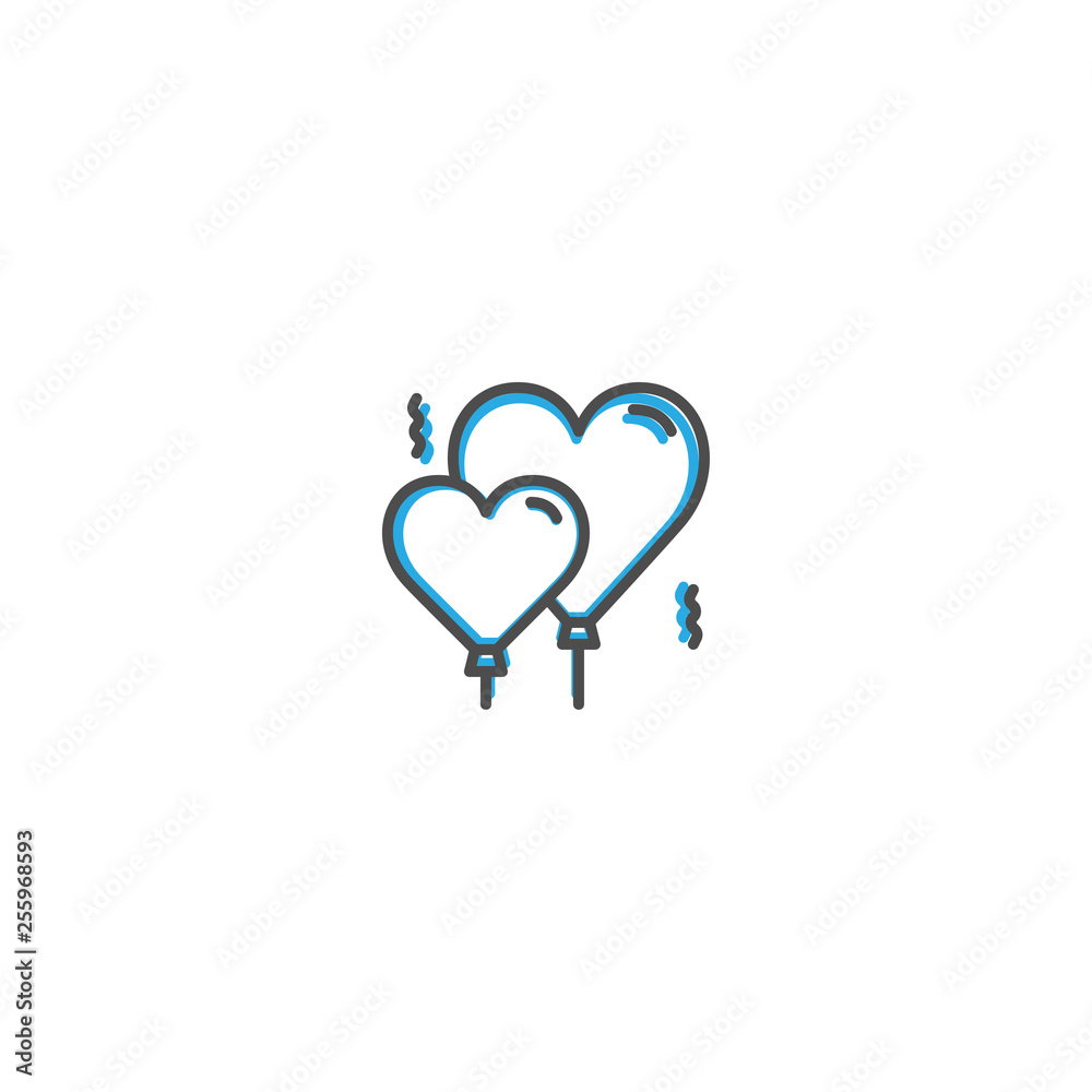 Balloons Icon Design. Lifestyle icon vector illustration