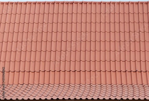 Roof house with tiled roof