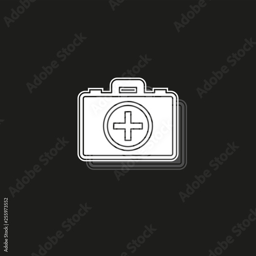 first aid bag icon - medical box - emergency icon - health care