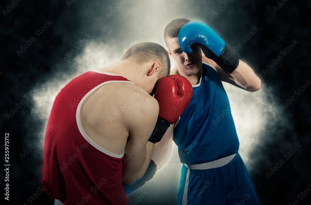 Box professional match on dark background Box professional match on dark background