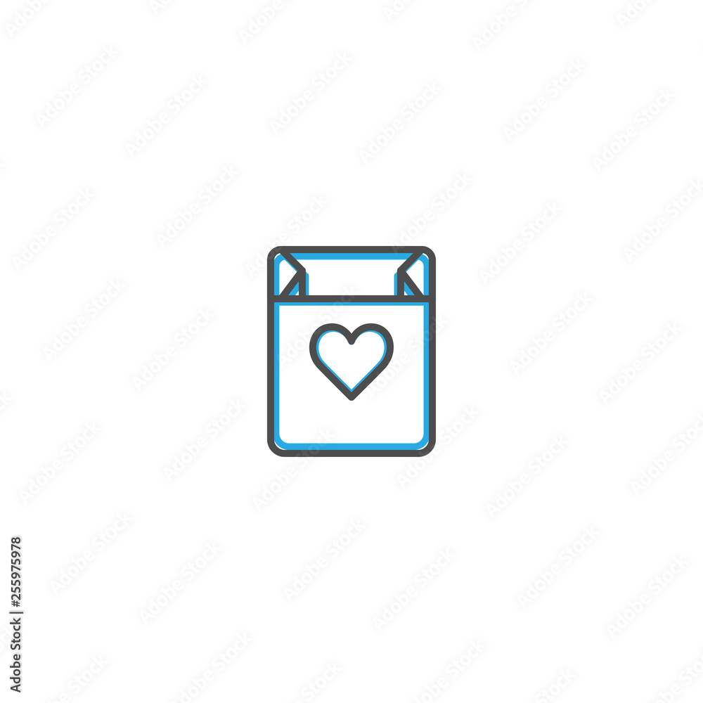 Shopping bag Icon Design. Lifestyle icon vector illustration Shopping bag Icon Design. Lifestyle icon vector illustration