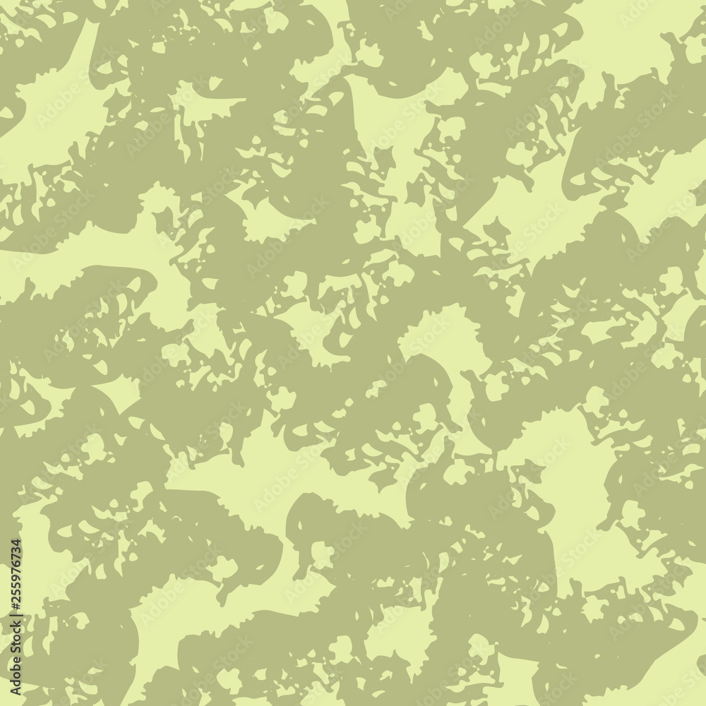 Desert camouflage of various shades of green and yellow colors Desert camouflage of various shades of green and yellow colors