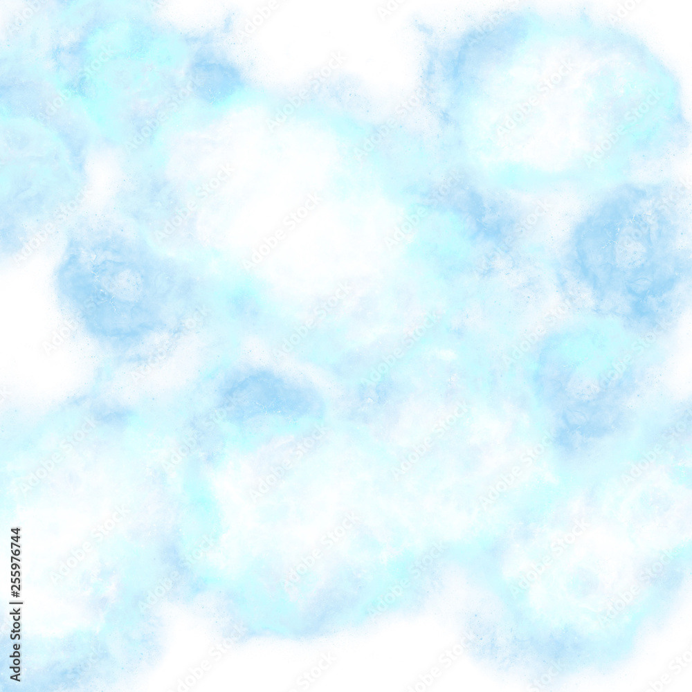 Fototapeta premium Hand draw watercolor blue background abstract texture