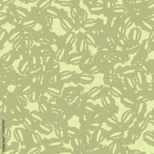 Desert camouflage of various shades of green and yellow colors