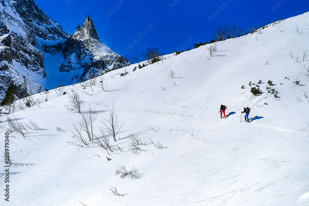 Winter mountain landscape. Polish mountains Tatra in the winter. Winter mountain landscape. Polish mountains Tatra in the winter.