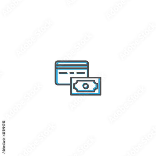 Credit card icon design. Shopping icon vector design