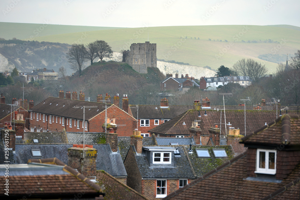 Fototapeta premium Landscape of Lewes, county town of East Sussex, UK