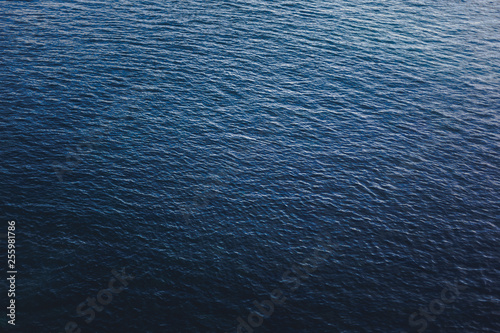 Dark blue sea waves