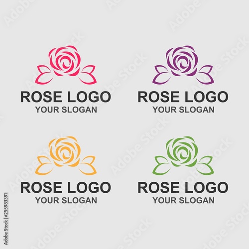 Rose Logo Template
