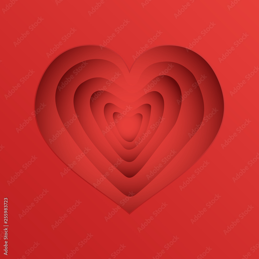 Heart shape from paper vector background. Valentines day. Love Invitation card. Heart shape from paper vector background. Valentines day. Love Invitation card.