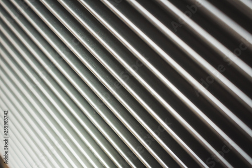 Parallel lines and metal details as a background