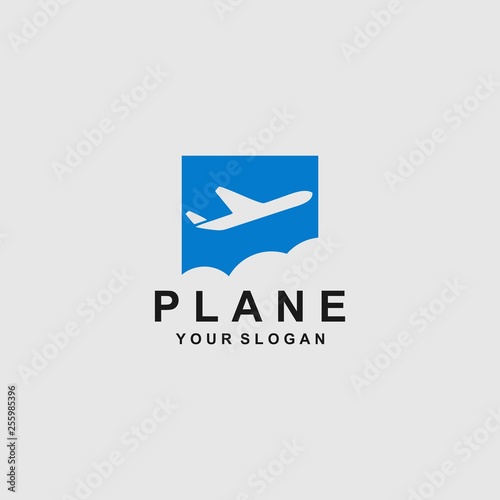 plane logo template