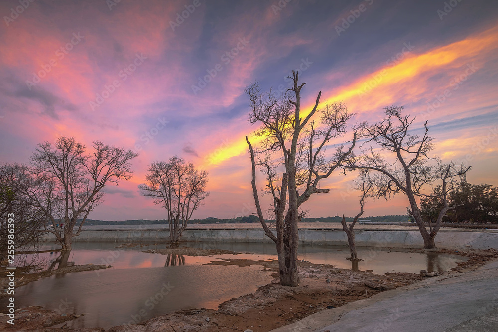 Fototapeta premium Panorama Sunset of batam bintan Wonderful Indonesia