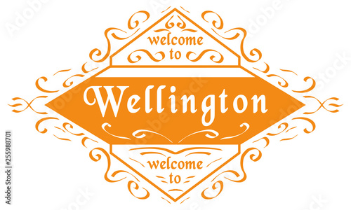 Vector Welcome to Wellington
