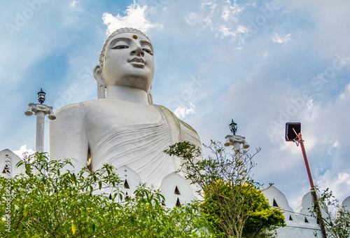 Bahirawakanda Vihara Buddha Statue, Kandy, Sri Lanka photo