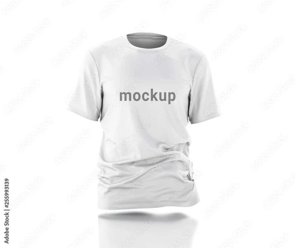 3d White t-shirt Mockup. 3d White t-shirt Mockup.