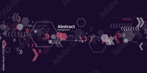 Trendy abstract background. Composition of geometric shapes.