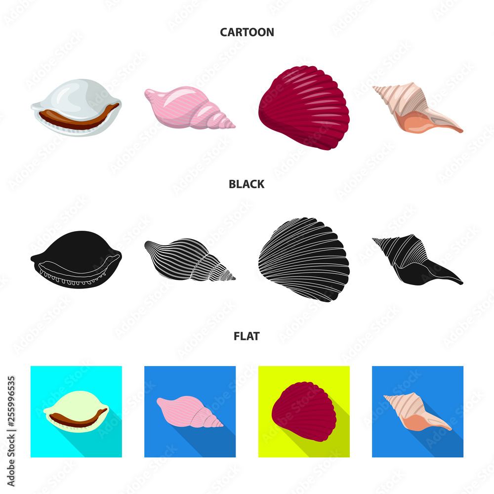 Isolated object of animal and decoration sign. Collection of animal and ocean vector icon for stock. Isolated object of animal and decoration sign. Collection of animal and ocean vector icon for stock.
