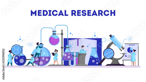 Group of scientist making medical research. Laboratory