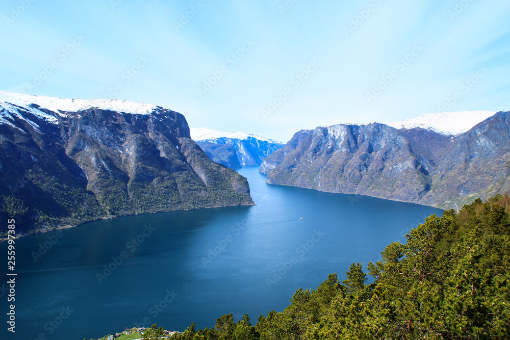 Majestic landscape of fjord in Norway