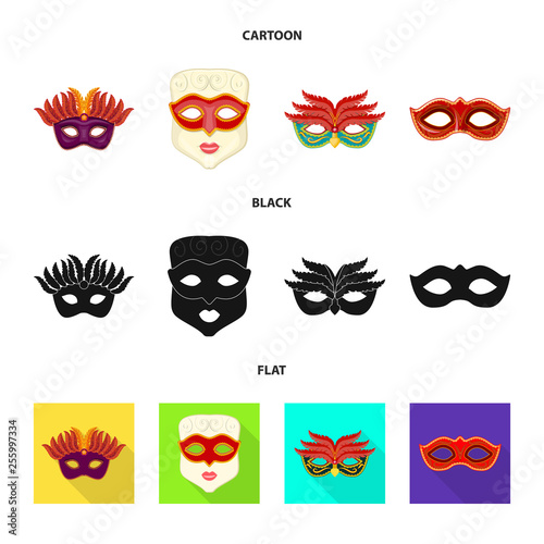 Vector design of luxury and celebration sign. Set of luxury and hide  stock vector illustration.