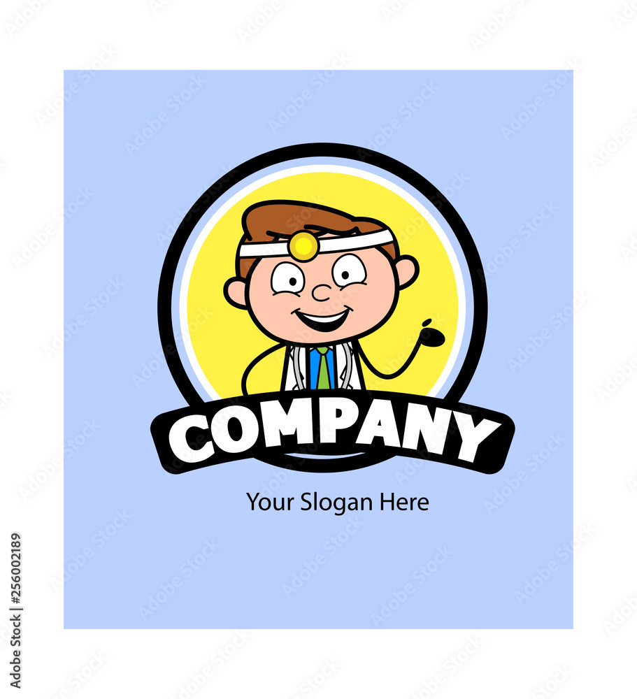 Happy Cartoon Doctor Presenting - Medical Poster Vector Design Happy Cartoon Doctor Presenting - Medical Poster Vector Design