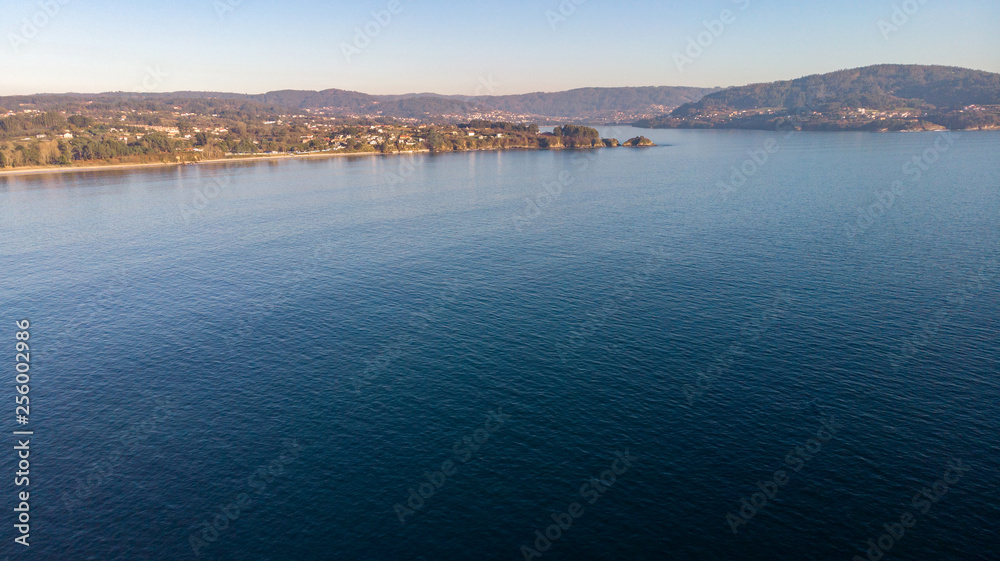 Aerial view of a little village i