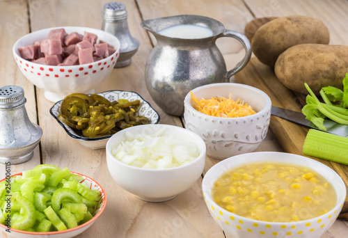 Homemade Fiesta ham soup.