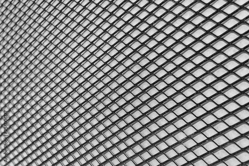 Abstract geometric background. Metallic mesh